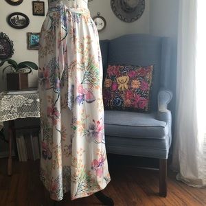 Vintage maxi skirt with belt